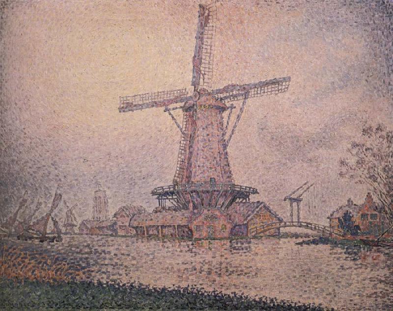 Paul Signac Le Moulin Holiandais a Edam oil painting picture